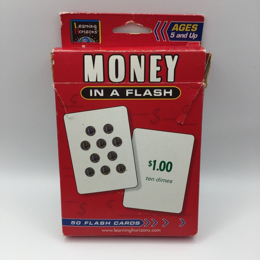 Learning Horizons Money In A Flash 50 Cards Financial Literacy Early Learning